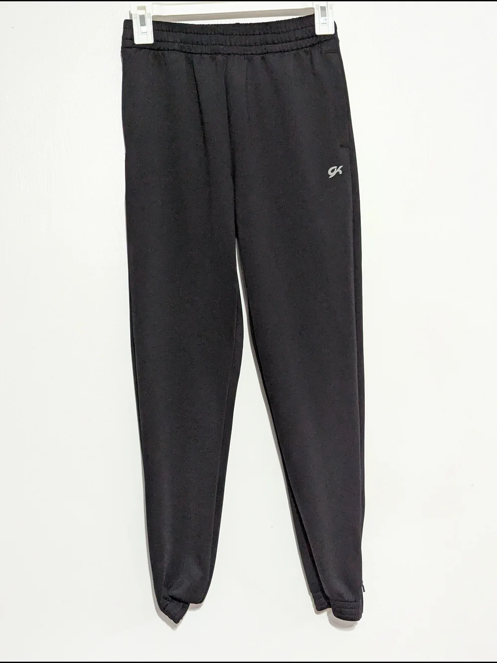 GK Black Athletic Sweatpants joggers with Small Logo